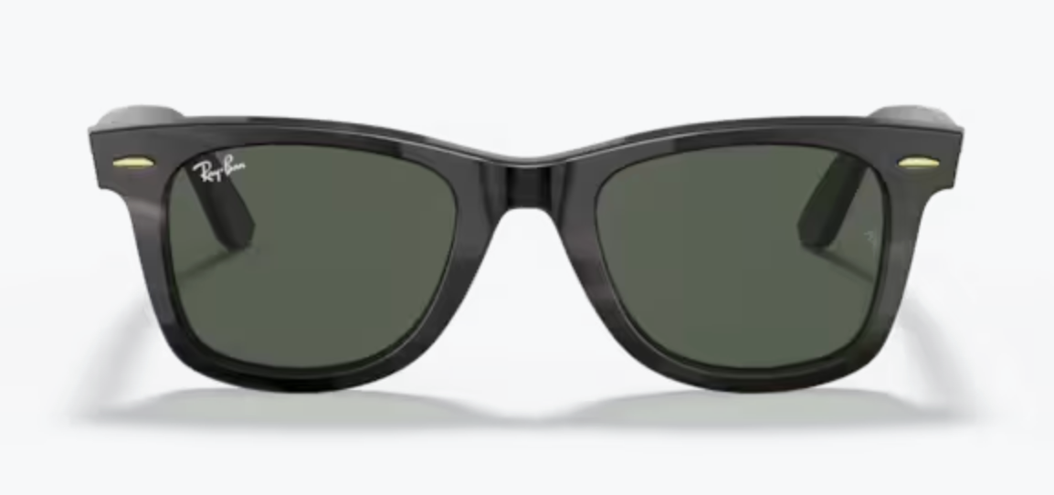 2 Lentes de repuesto para Ray-Ban RB2140 WAYFARER Verde G-15 medida 50