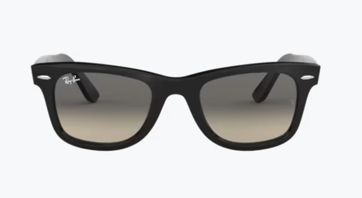 2 Lentes de repuesto para Ray-Ban RB2140 WAYFARER Gris Degrade medida 50