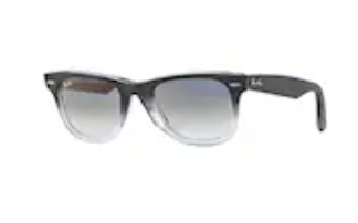 2 Lentes de repuesto para Ray-Ban RB2140 WAYFARER Gris Degrade medida 50
