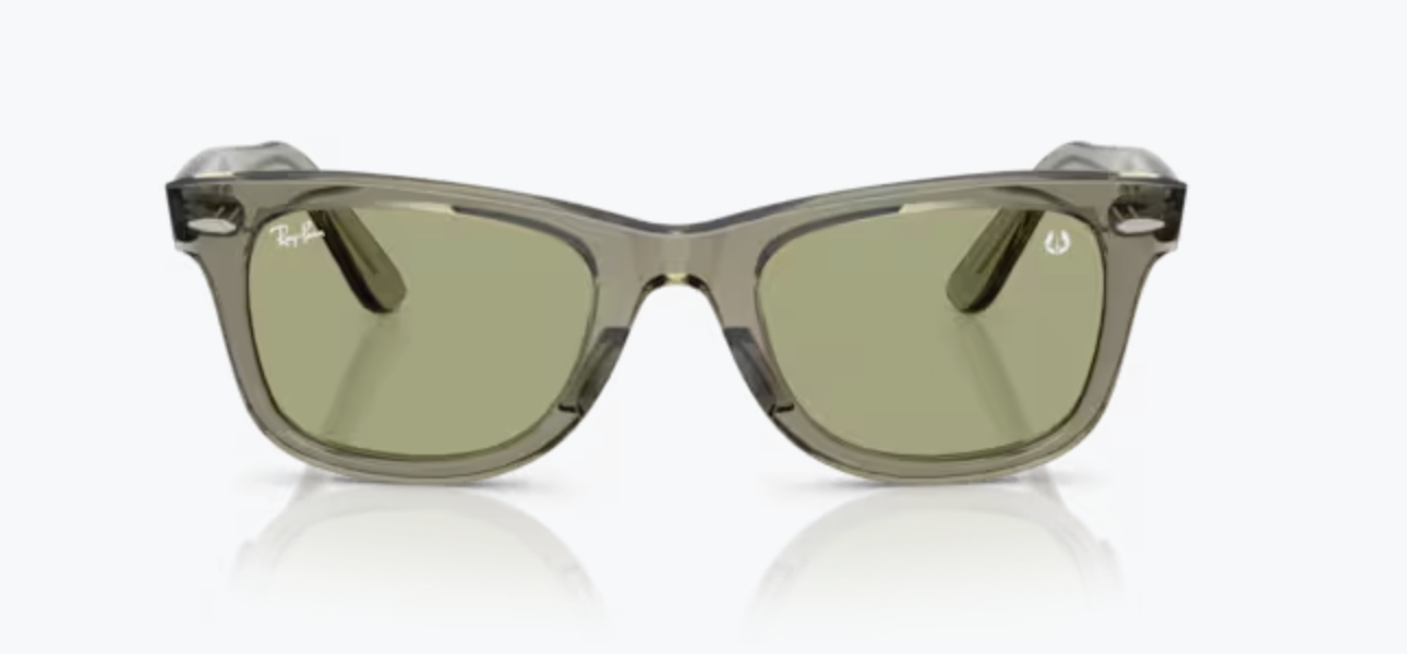 2 Lentes de repuesto para Ray-Ban RB2140 WAYFARER Verde medida 50