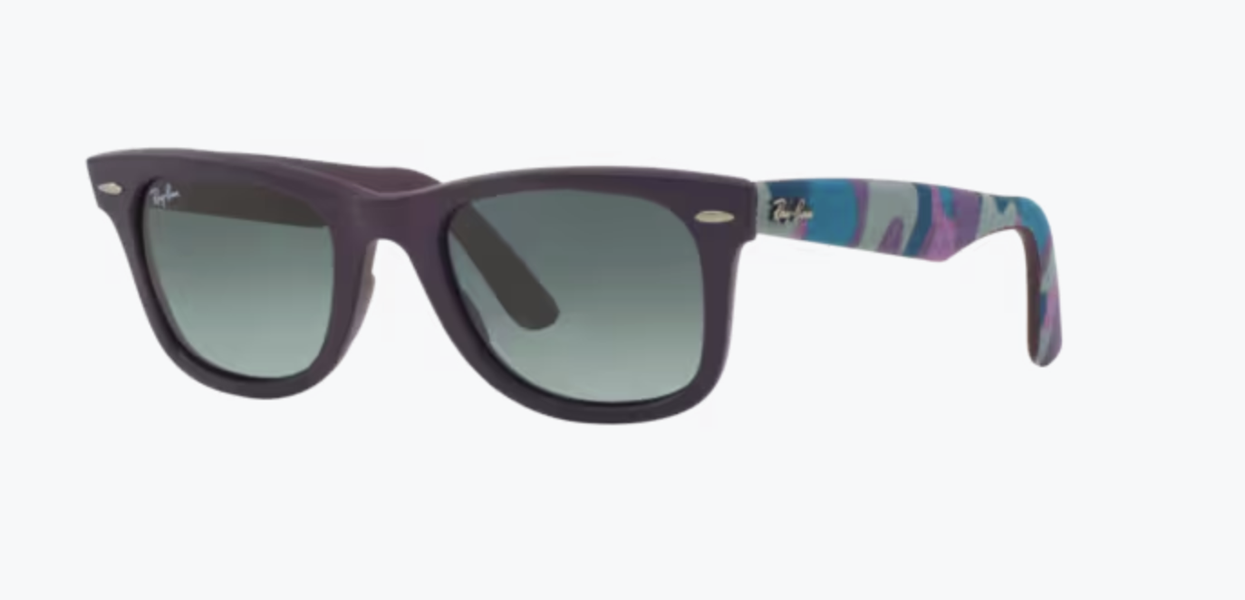 2 Lentes de repuesto para Ray-Ban RB2140 WAYFARER Gris Degrade medida 50