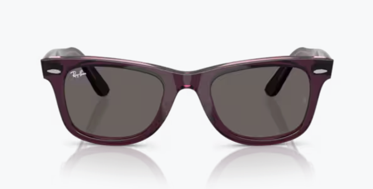 2 Lentes de repuesto para Ray-Ban RB2140 WAYFARER Gris Oscuro medida 50