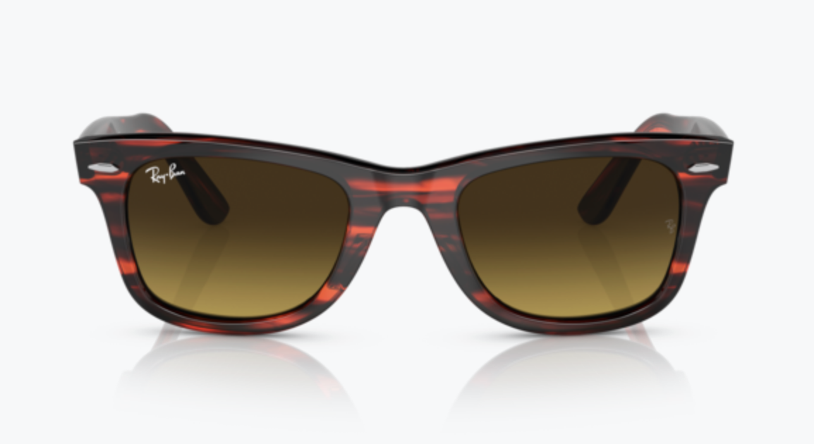2 Lentes de repuesto para Ray-Ban RB2140 WAYFARER Cafe Degrade medida 50