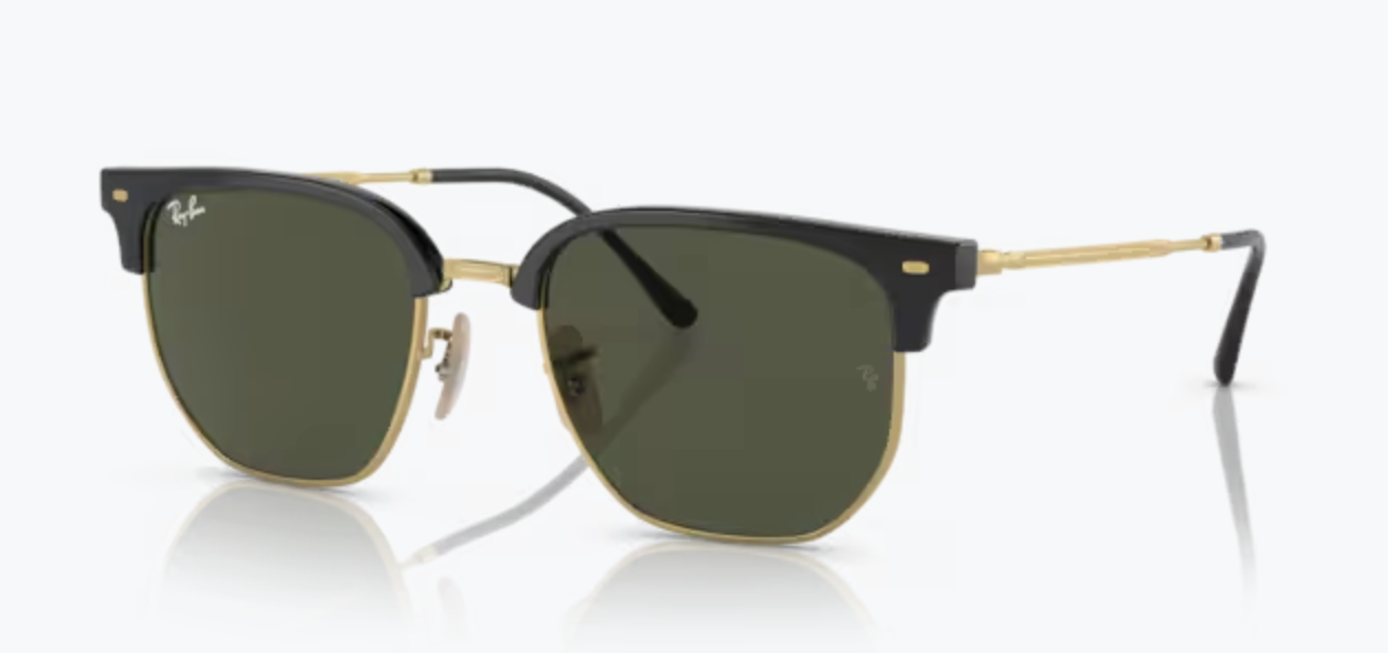 2 Varillas de repuesto para Ray-Ban RB4416 NEW CLUBMASTER Dorado medida 145