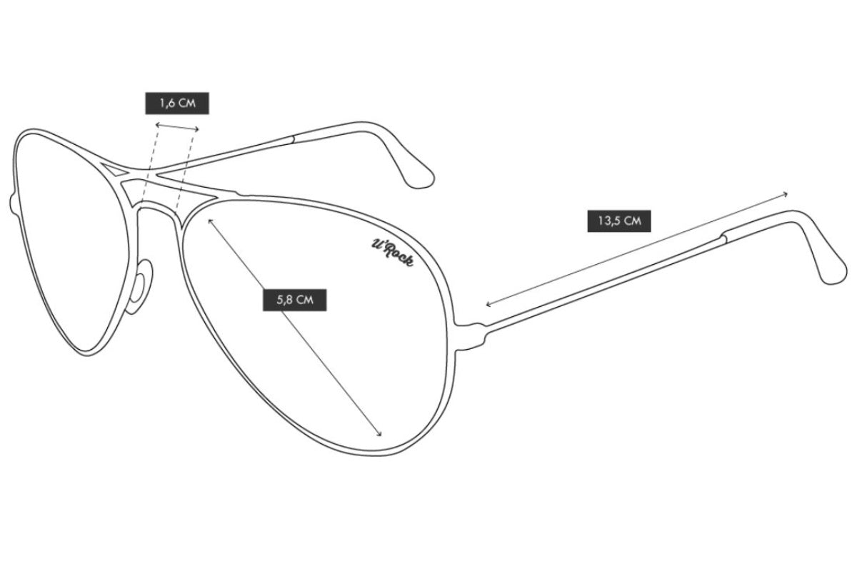Urock Lentes de Sol Aviator UR1601C