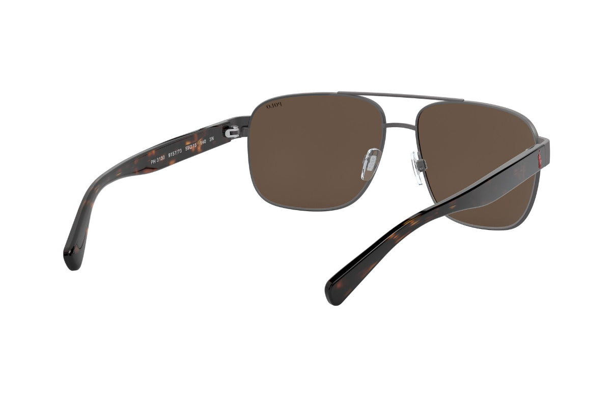 Lentes de Sol Semi Shiny Dark Gun Metal Polo