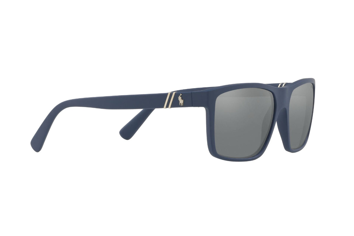 Lentes de Sol Matte Navy Blue Polo
