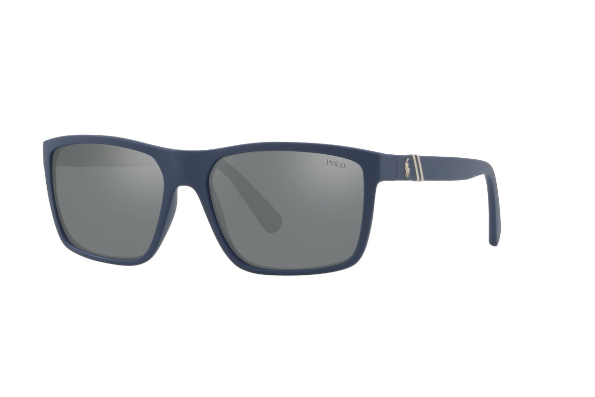 Lentes de Sol Matte Navy Blue Polo