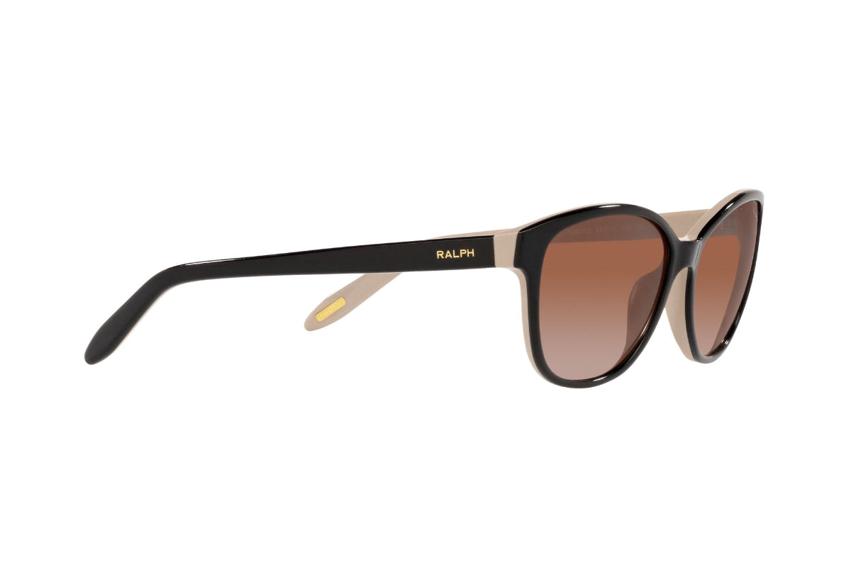 Lentes de Sol Shiny Black On Nude Ralph