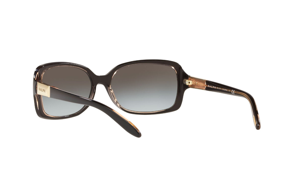 Lentes de Sol Shiny Black On Transp Brown Ralph
