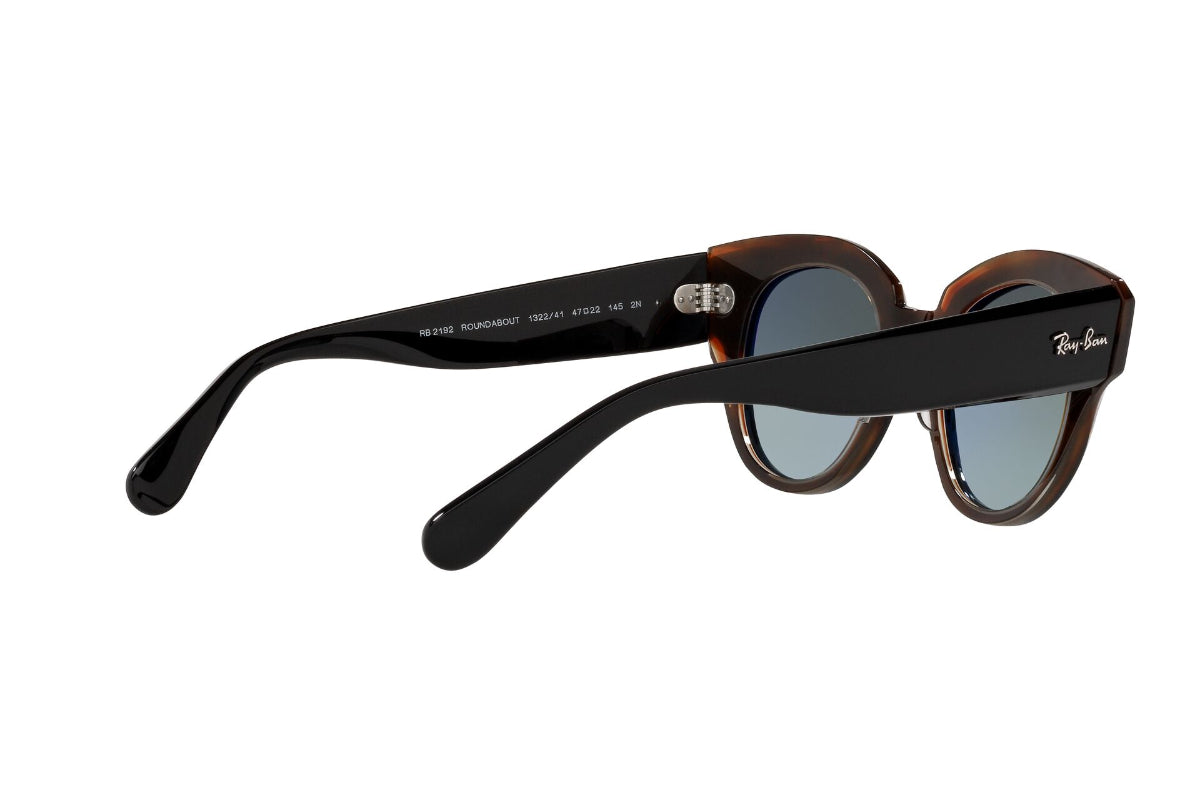 Lentes de Sol Roundabout Black On Brown Ray Ban
