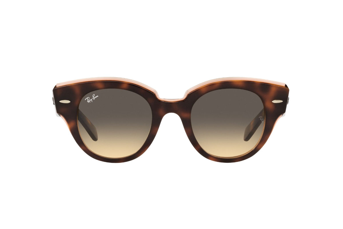 Lentes de Sol Roundabout Havana On Pink Ray Ban