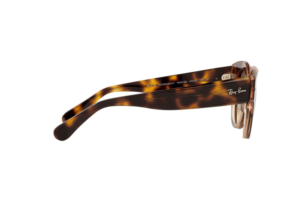 Lentes de Sol Roundabout Havana On Pink Ray Ban