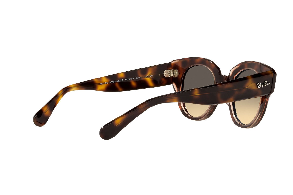 Lentes de Sol Roundabout Havana On Pink Ray Ban