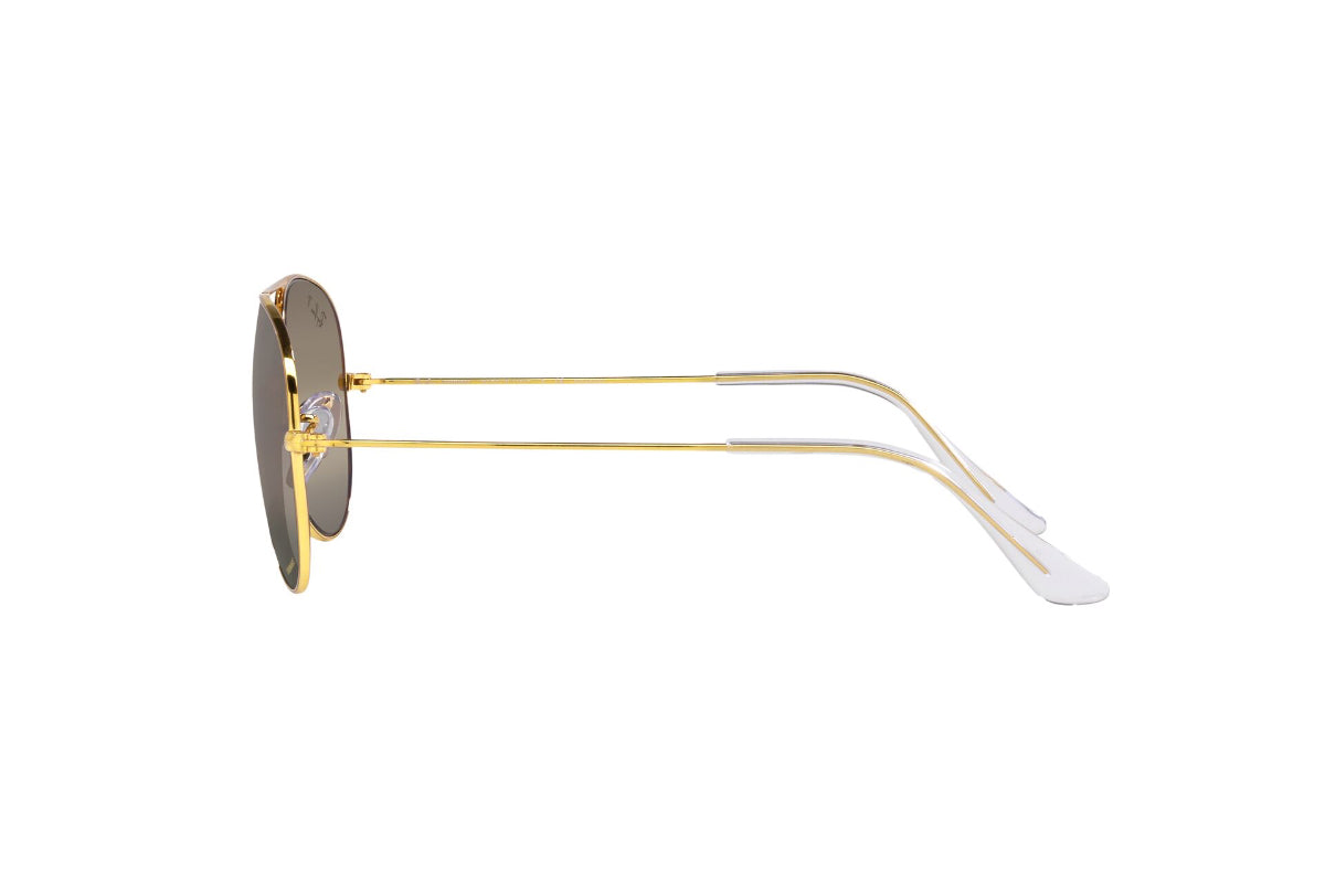 Lentes De Sol Aviator Metal Dorado Polarizados Ray-Ban