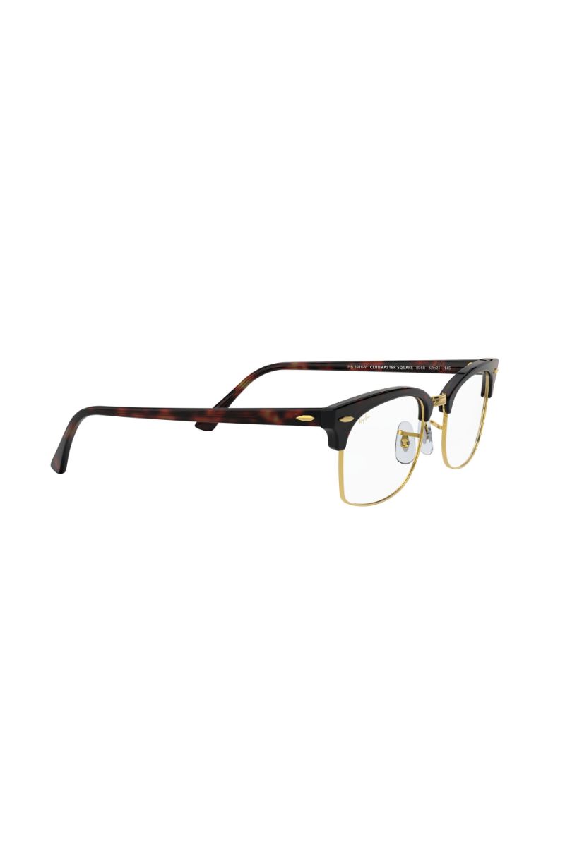 Lentes Ópticos Clubmaster Square Havana Ray-Ban