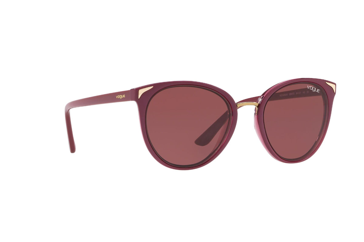 Lentes de Sol Top Dark Red Transparent Vogue