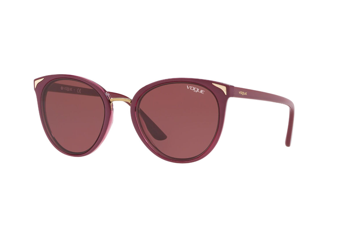 Lentes de Sol Top Dark Red Transparent Vogue