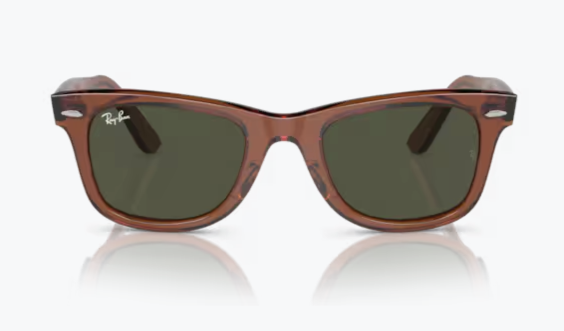 2 Lentes de repuesto para Ray-Ban RB2140 WAYFARER Verde G-15 medida 50