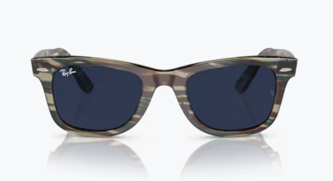 2 Lentes de repuesto para Ray-Ban RB2140 WAYFARER Fotocromatico Azul medida 50