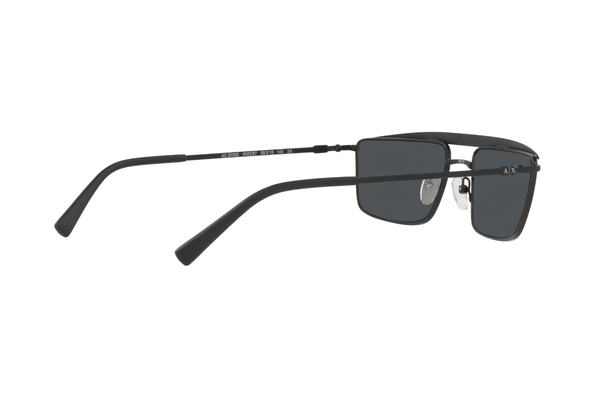 Lentes de Sol Matte Black Exchange Armani
