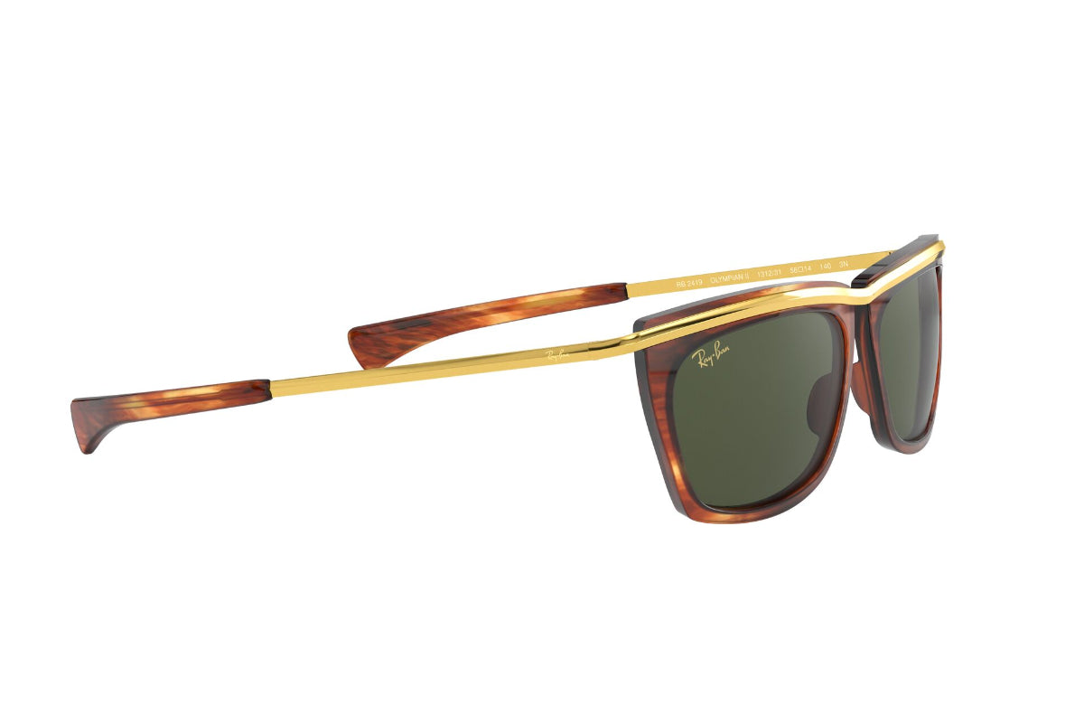 Lentes de Sol Olympian Ii Striped Havana Ray-Ban