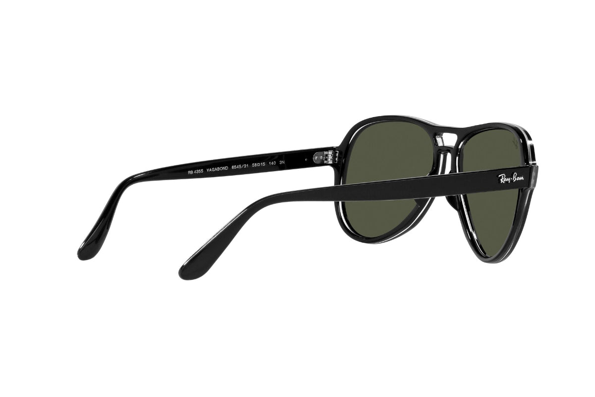 Lentes de Sol Vagabond Black Trasparent Black  Ray Ban