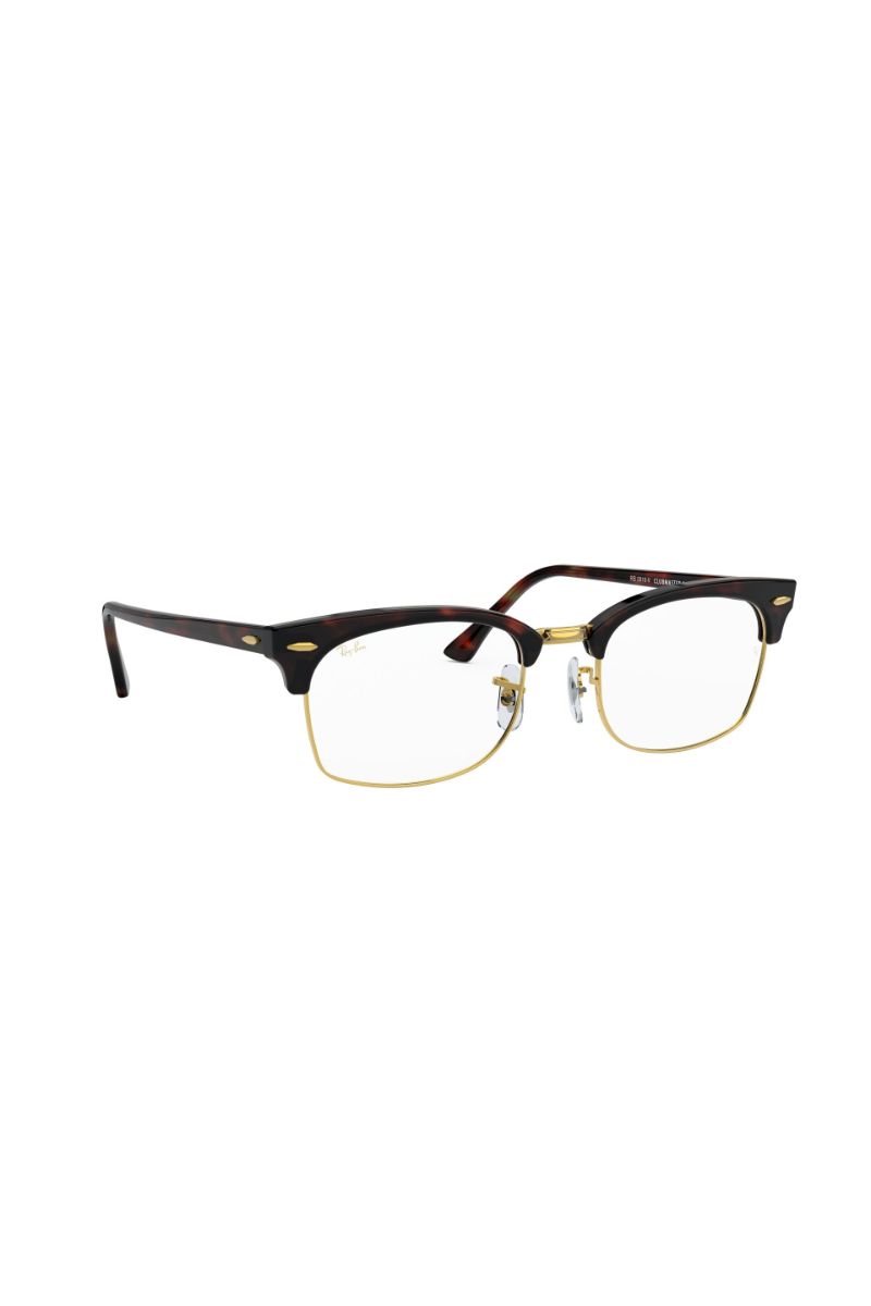 Lentes Ópticos Clubmaster Square Havana Ray-Ban