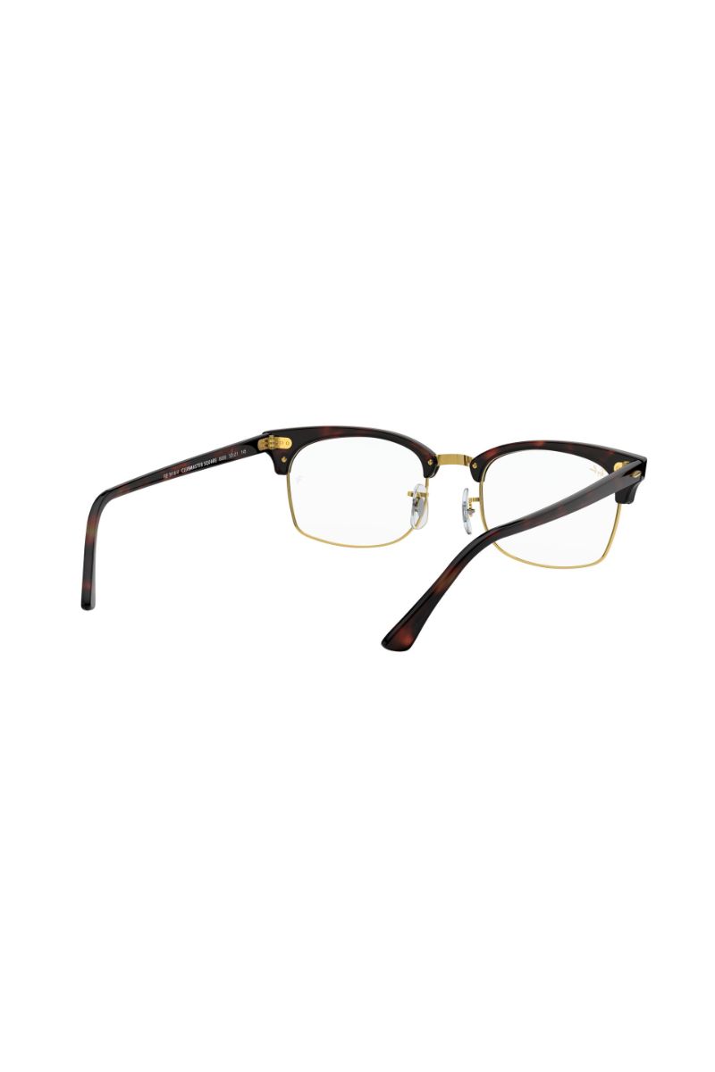 Lentes Ópticos Clubmaster Square Havana Ray-Ban