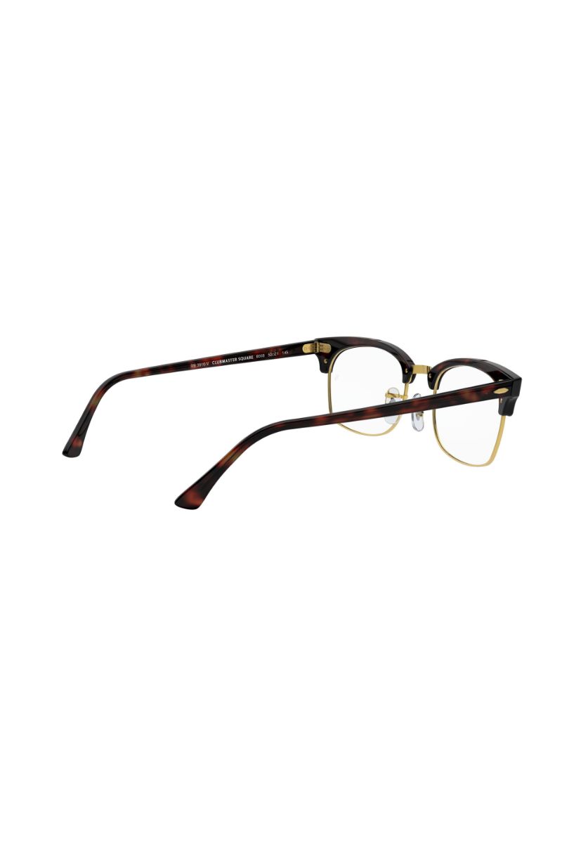 Lentes Ópticos Clubmaster Square Havana Ray-Ban